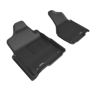 Dodge Ram 2500 Regular Cab Floor Mats - Front - 3D MAXpider - Kagu - Black - `19-`26 Dodge Ram 2500 Regular Cab Floor Mats - Front - 3D MAXpider - Kagu - Black - `19-`26